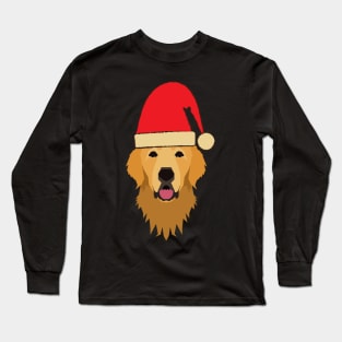 Golden Retriever Christmas Shirt Design Long Sleeve T-Shirt